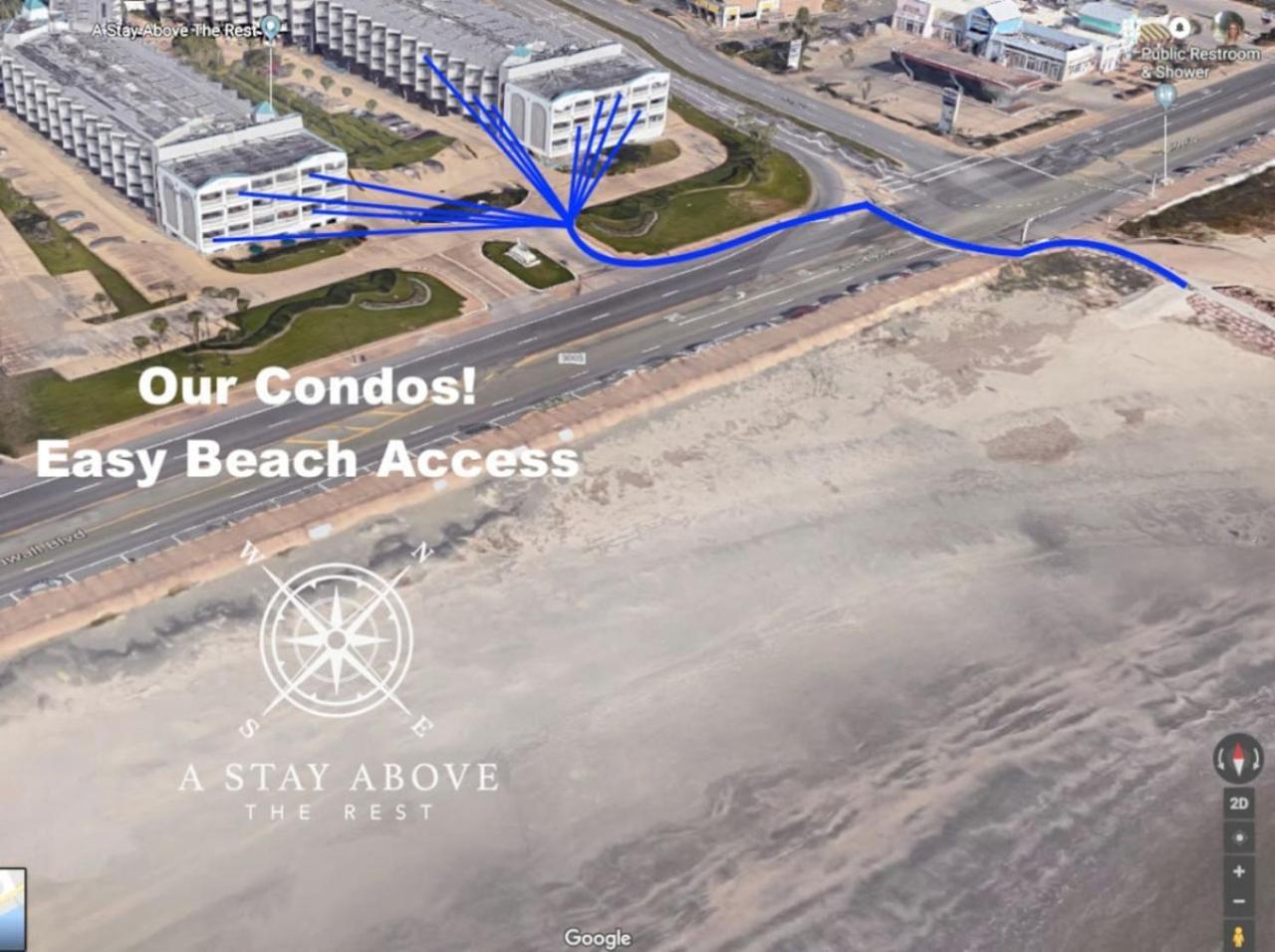 Cdm 304 - Beachfront Serenity Galveston Exteriör bild